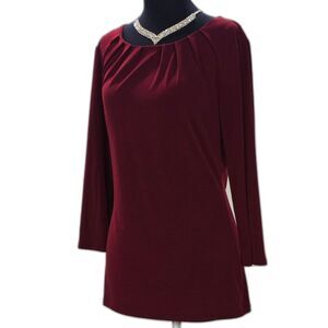 The "Main Character" Burgundy Red Top by Banana Republic Size Medium